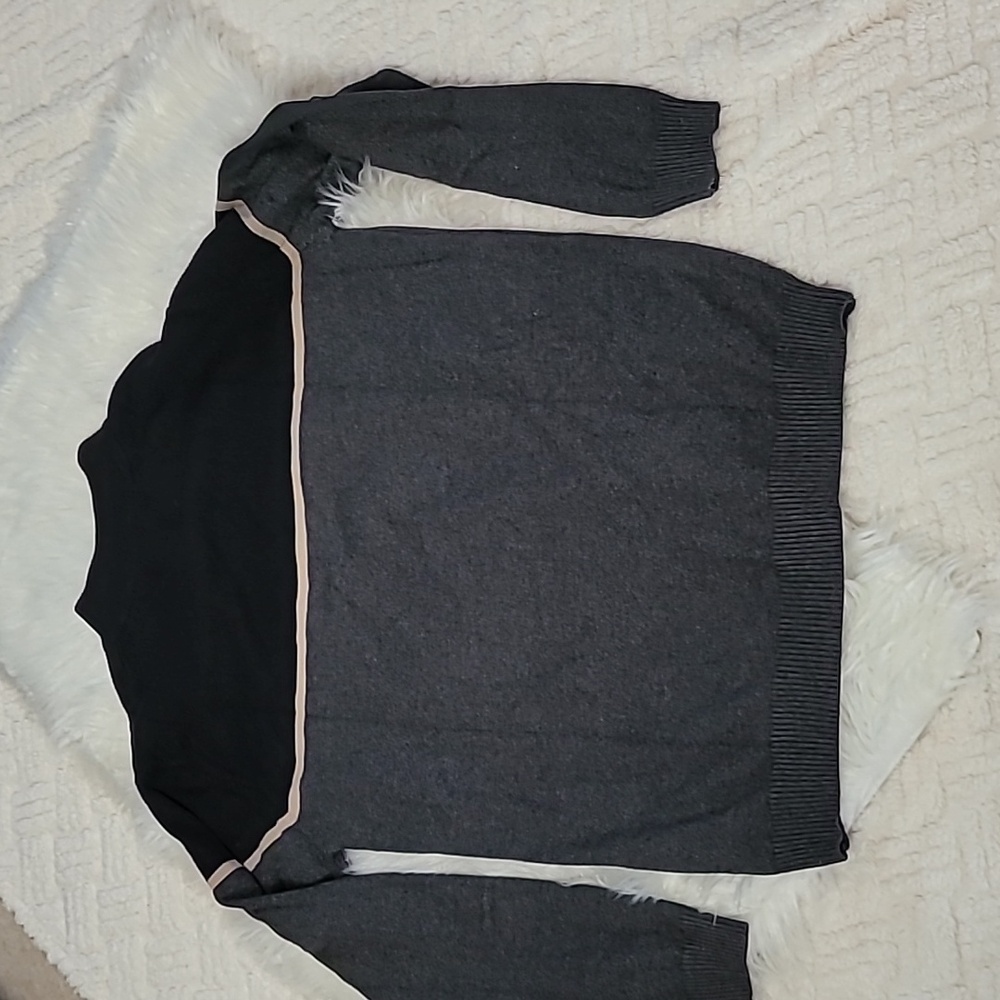 Scott James Men’s Quarter Zip Sweater Pullover Size Large Gray - Picture 6 of 6